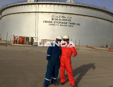 沙特阿美150000m³原油储罐清洗